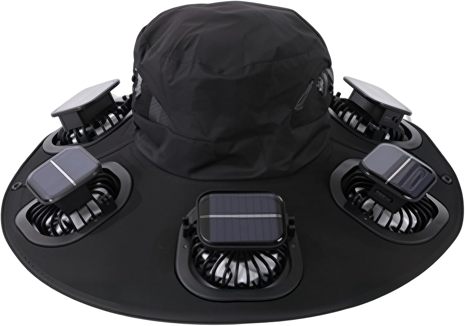 Visor Sun Hat - Zonnehoed met 6 ventilatoren, ademend, UV-bescherming,