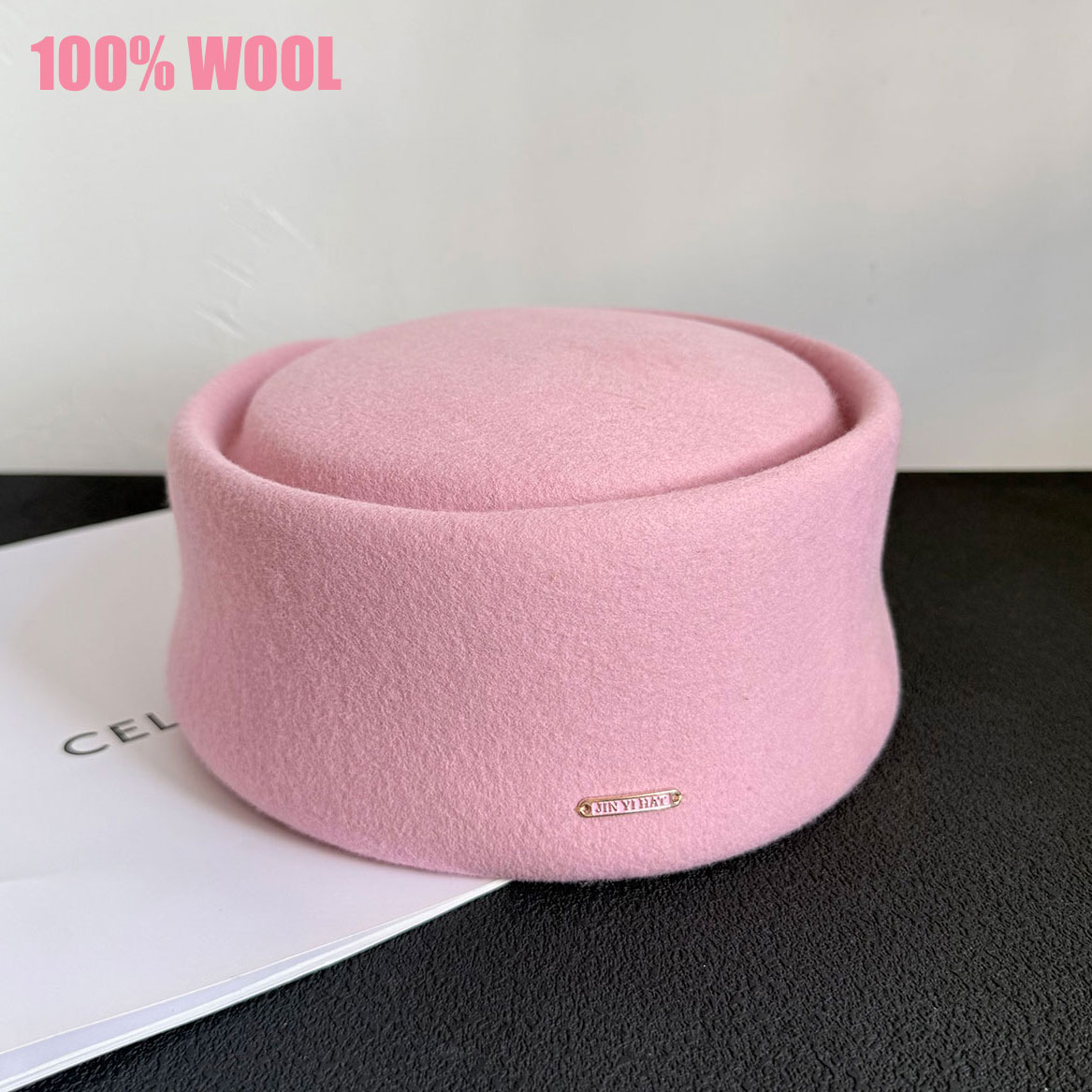Herfst Winter Nieuwe 100% Roze - Beret French Wool recensie en prijs