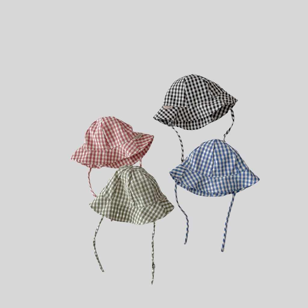 Ins stijl geruite baby-emmerho - Bucket Hat Cotton recensie en prijs